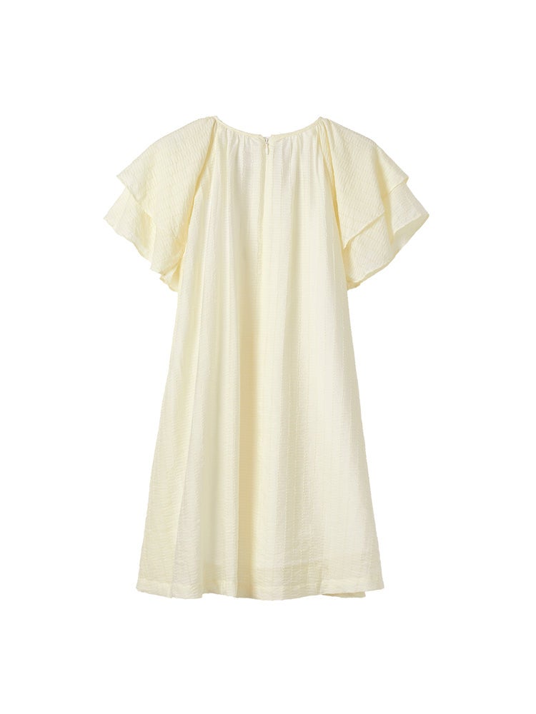 Balabala Girls' Dress With Layered Sleeves - Image 2