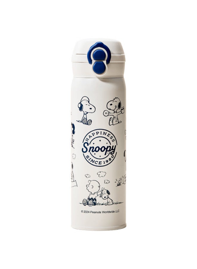 Snoopy Children's Insulated Cup For School Students, 316 Stainless Steel Portable Cup With Straw For Boys And Girls - Image 3