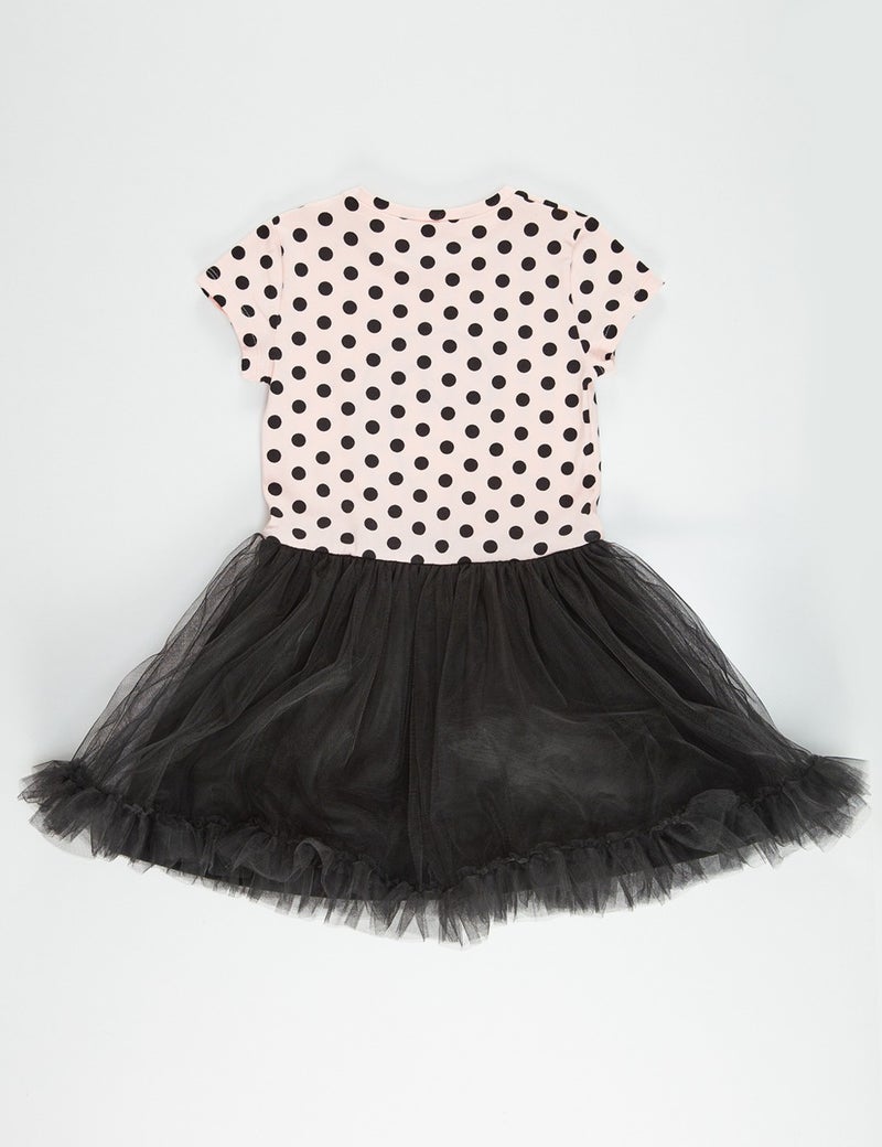 Denokids Girl Black Dress Tulle Tutu Dress Evening Dress Polka Dot Dress  - Image 4