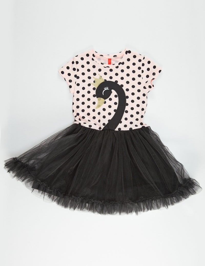 Denokids Girl Black Dress Tulle Tutu Dress Evening Dress Polka Dot Dress  - Image 5