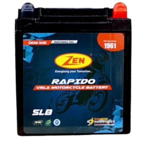 Zen 5LB 12V 5AH Motorcycle Rechargeable Battery for Two Wheelers Scooters Bikes SMF VRLA Maintenance Free - Image 1