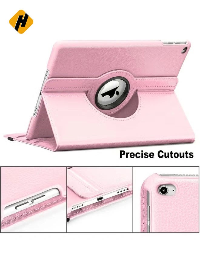 HuHa - 360° Rotating Pink iPad Case with Auto Sleep/Wake – Secure Protection and Adjustable Viewing Stand for iPad 9.7” (2017/2018), Air 2 & Air - Image 1