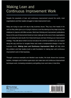Making Lean and Continuous Improvement Work: A Leaders Guide to Increasing Consistency and Getting Significantly More Done in Less Time  - Image 1