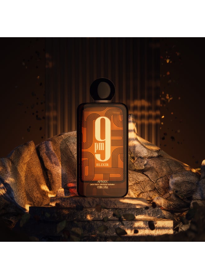 AFNAN 9 PM Elixir Perfume Unisex Parfum Intense,100 ml image 9