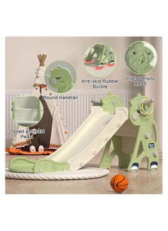 Cool Baby COOLBABY Kid Slide for Toddler Age 1-3 Playground Climber Slide Playset Multifunction Indoor Outdoor Plastic Slide  - Image 2