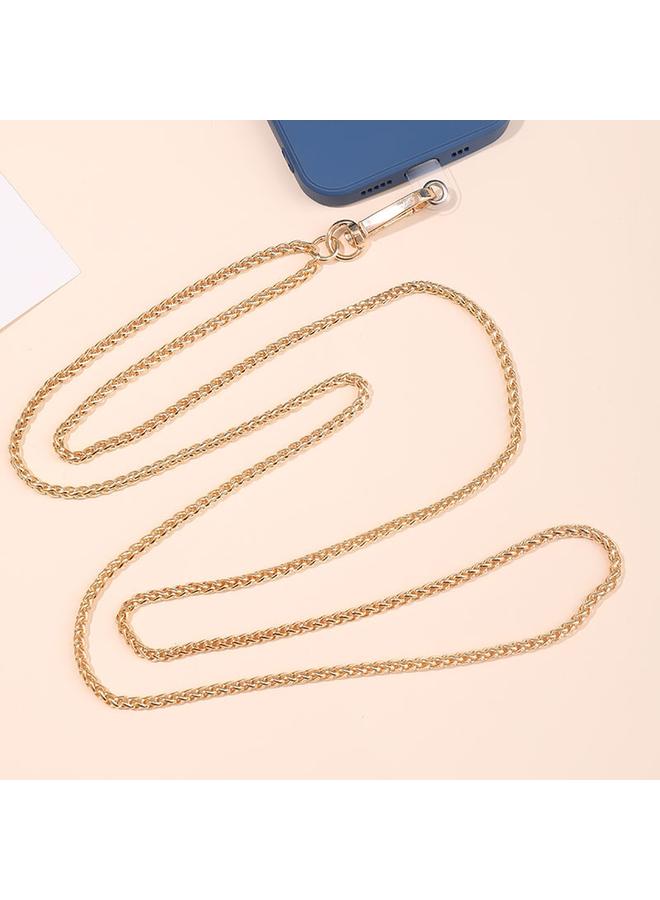 erorex Metal Chain Crossbody Chain Phone Lanyard with Clip,Length: 1.25m, Model:K1659-4mm - Image 1