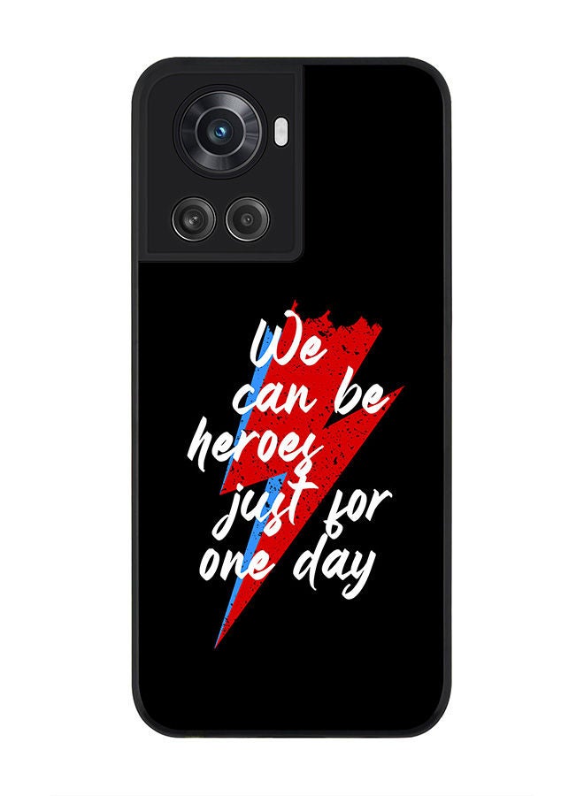 Stylizedd Rugged Black edge case for OnePlus 10R 5G/OnePlus Ace 5G Slim fit Soft Case Flexible Rubber Edges Anti Drop TPU Gel Thin Cover - We can be heros - Image 1