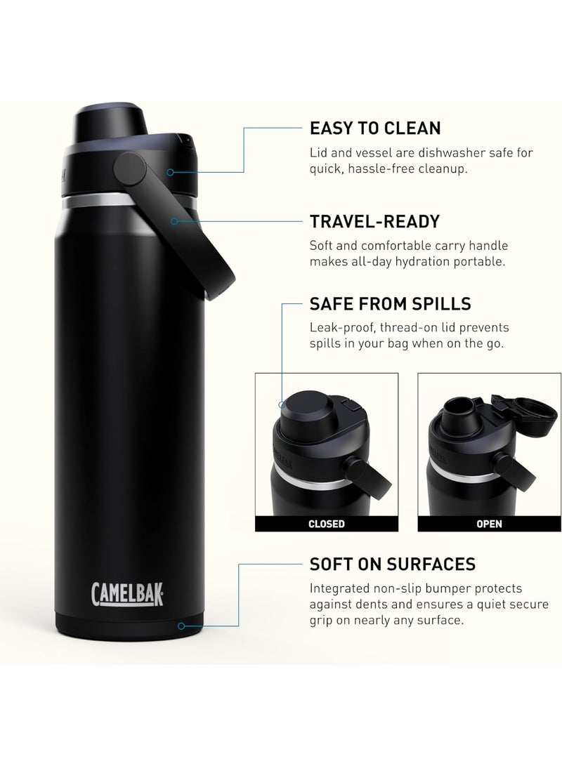 CAMELBAK CamelBak Thrive Chug VSS Water Bottle Black Colour, Vacuum-Insulated Stainless Steel,  Leak-Proof Bottle for School, Office & Travel -  25oz  - Image 5