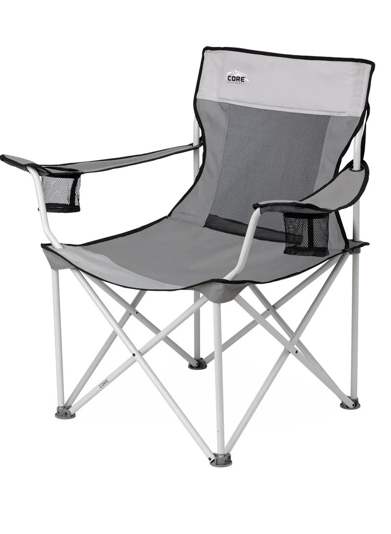 معدات كور كرسي رباعي CORE شبكي-رمادي - Image 1