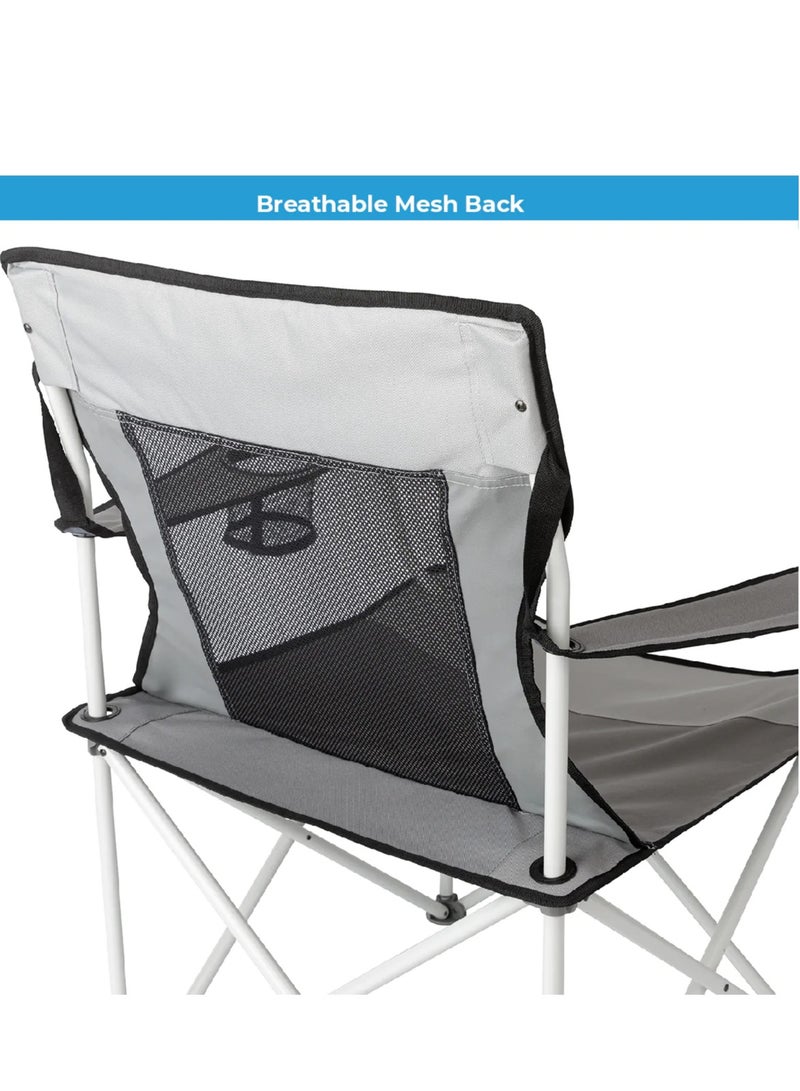 معدات كور كرسي رباعي CORE شبكي-رمادي - Image 4