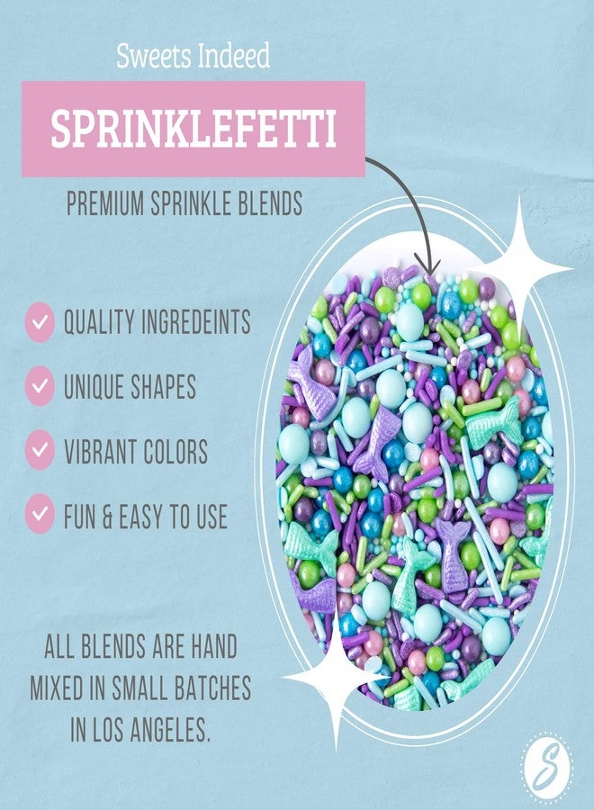 Sweets Indeed Sprinkles, Mermaid Edible Sprinkle Mix, Perfect for Cake Decorations, Baking, Ice Cream, Cookies, Cupcake Topper - Image 2