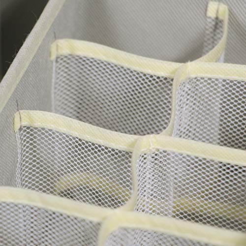 TENABORT 12 Pack Foldable Drawer Organizer Dividers Cloth Storage Box Closet Dresser Organizer Cube Fabric Containers Basket Bins for Underwear Bras Socks Panties Lingeries Nursery Baby Clothes Gray - Image 4