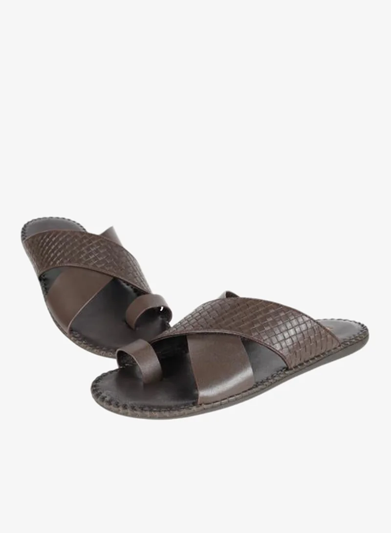 Barjeel Uno Coffee 008-3438 Barjeel Uno Mens Arabic Sandals 1560-2 Coffee for Men | Best Price UAE