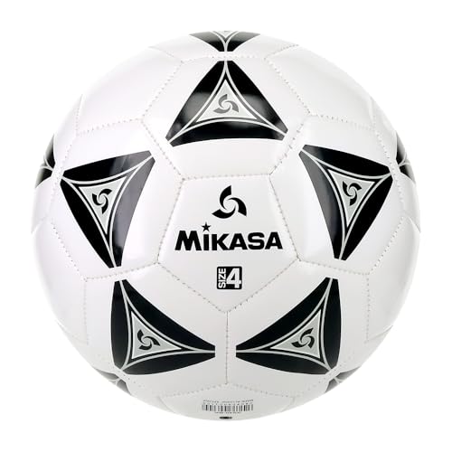 Mikasa Serious Soccer Ball BlackWhite Size 4 - Image 3