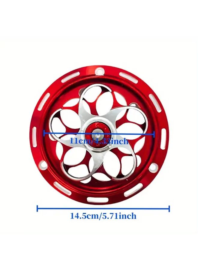 Blue Motorcycle Engine Fan Shield Radiator Cover CNC Aluminum Heat Dissipation - Image 2