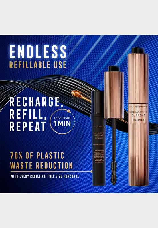 Max Factor False Lash Effect Supreme Recharge Mascara - Black, 8ml