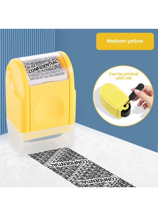 Roller-type Security Seal Random Code Privacy Seal Original Seal Oil Express Daub Pen Anti-leak Cover Information - Image 1