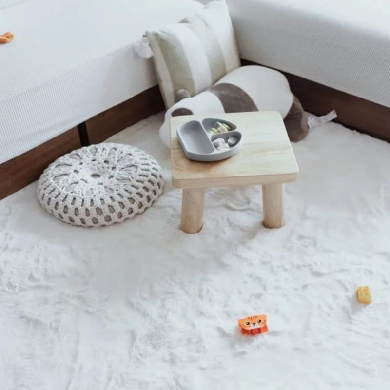 Ghouse Soft Faux Sheepskin Fur Rug 4x6 White Fluffy Bedside Rug Plush Shag Nursery Rugs Carpet Area Rug for Living Room Bedroom Playing Room Decor - Image 5