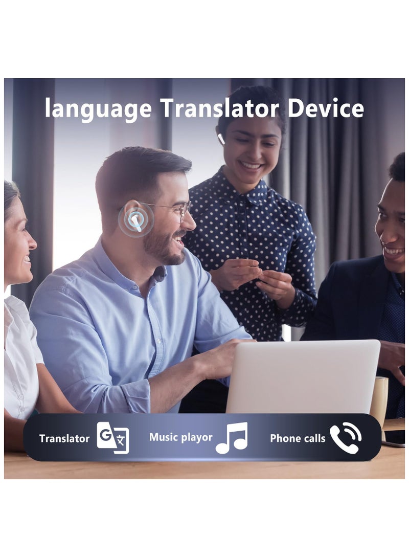 SYOSI Translator Earbuds Language, Two-Way Language Translator Device with APP,Voice Translation Earbuds for 74 Languages & 70 Accents Online, Offline Translator,Translator Earbuds Fit for iOS & Android - Image 3