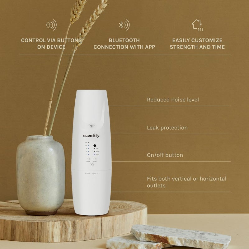 Scentify Plug-in Diffuser V2 - for Home, Office, Spa - Aromatherapy Bluetooth App Control - Waterless Quiet Aroma Essential Oil - 800 sq. ft - 100ml Bottle - Image 2