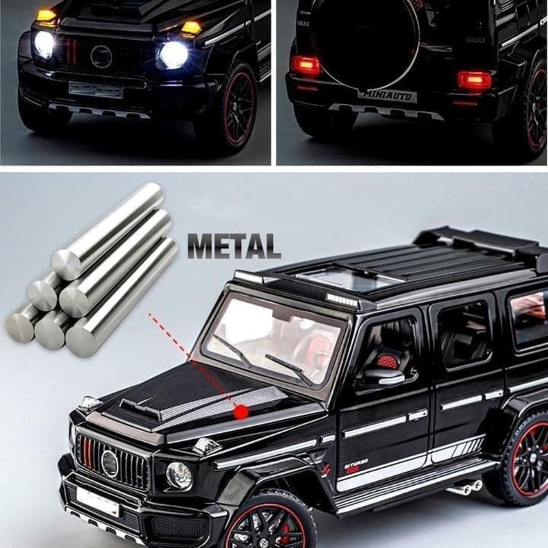 Mashes ماكينة مرسيدس برابوس 700 بنز AMG G63 موديل سيارة G-واغون بمقياس 1:32 حصرية من معدن الألومنيوم سحب للخلف لعبة سيارة معدنية مصبوبة بالقالب بأبواب قابلة للفتح وأضواء وموسيقى【الألوان حسب المخزون】 - Image 4