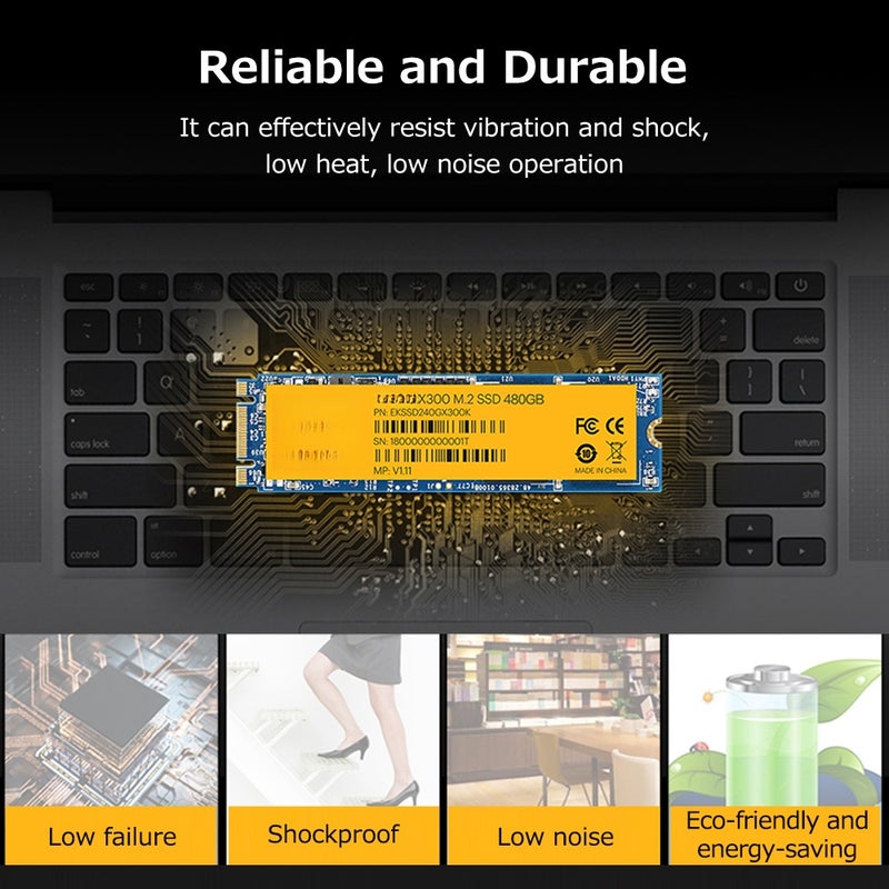 X300 M.2 SSD Solid State Drive High Speed 480GB for PC Laptop AIO - Image 3