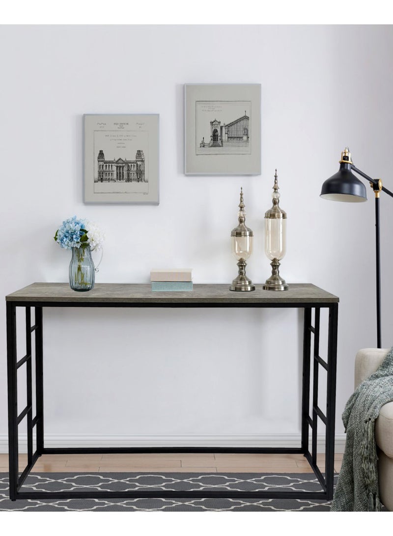 Living Console Table Entryway With Wood Top - Image 2