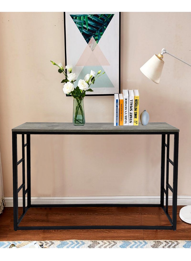 Living Console Table Entryway With Wood Top - Image 3