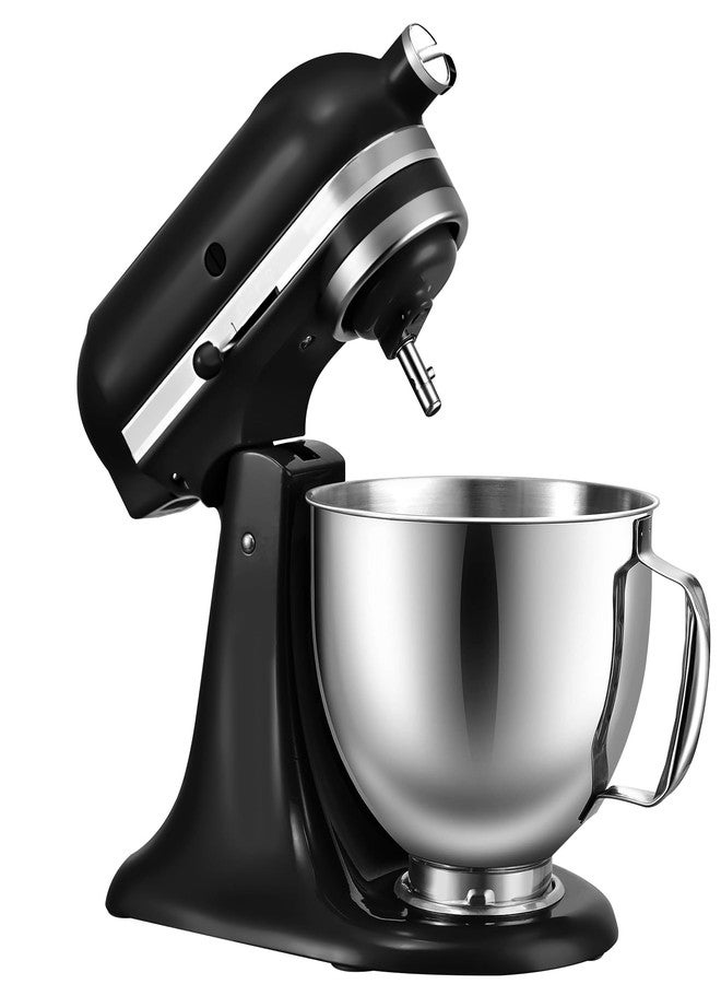 GLINK 5 Quart Stainless Steel Mixer Bowl for KitchenAid Artisan & Classic Series 4.5&5 QT Tilt-Head Stand Mixers, Replacement Bowl for KitchenAid, Mixer Attachment for KA, Silver - Image 1
