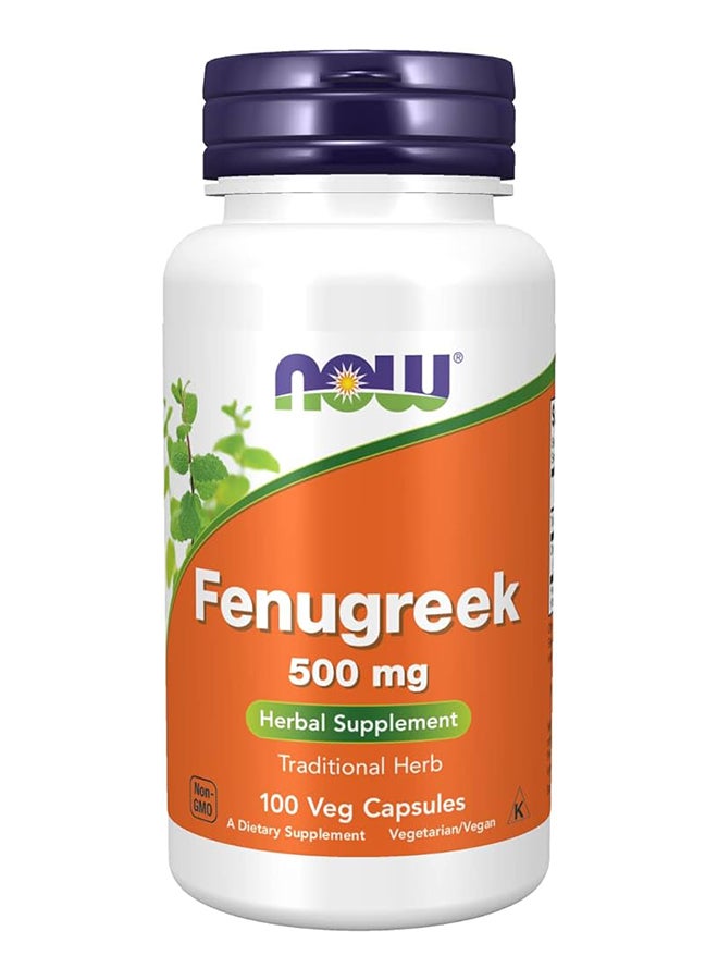 now Fenugreek 500Mg Cap 100S