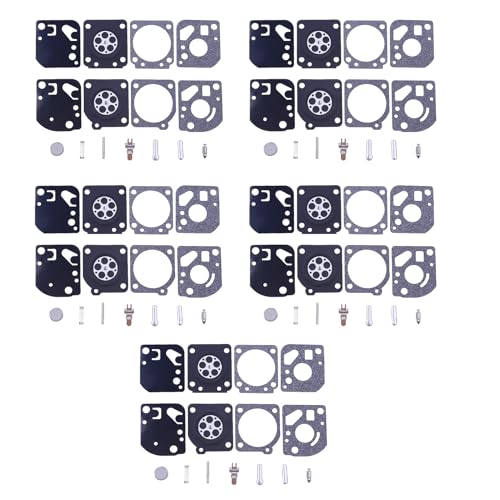 Atunee Pack of 5 RB29 Carburetor Rebuild Kit for Homelite ST155175285385 for ZAMA C1U carb Gasket Diaphragm - Image 1