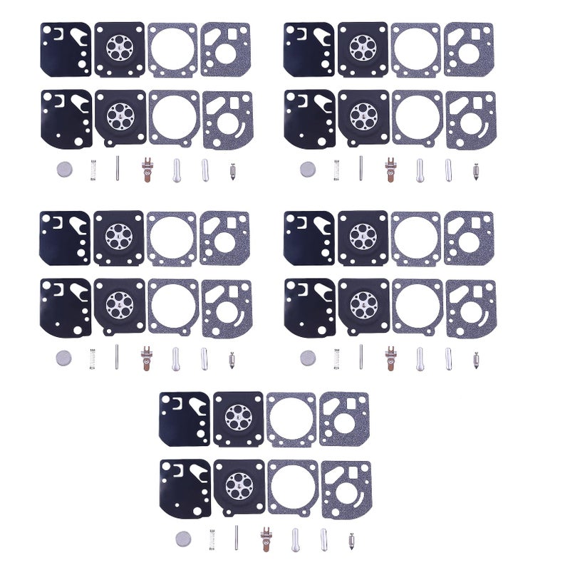 Atunee Pack of 5 RB29 Carburetor Rebuild Kit for Homelite ST155175285385 for ZAMA C1U carb Gasket Diaphragm - Image 3