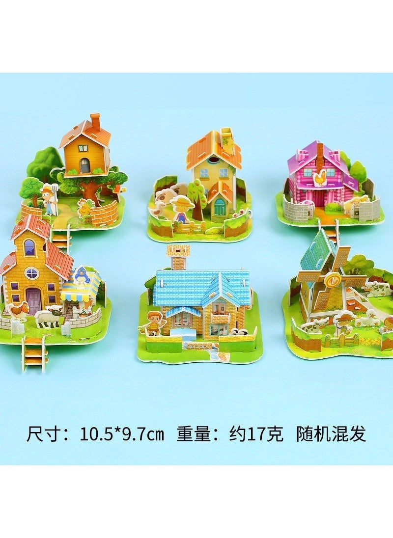 Arabest - 3D Puzzle Card DIY Building Toy for Kids 3-6 Randomly sent (simple style) - Image 1
