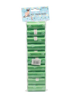 PL Eco-Friendly Pet Waste Bags - 10 Rolls (100 Bags) - Leak-Proof, Convenient Dispensing, Green Color 