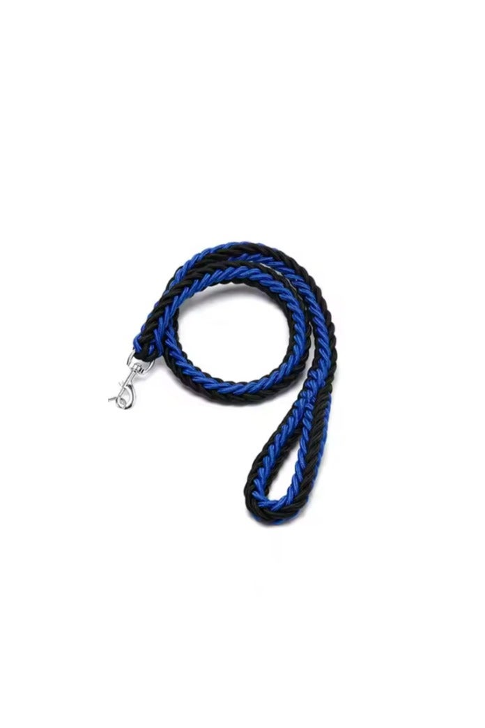 Braided Blue and Black Leash for Dogs and Cats