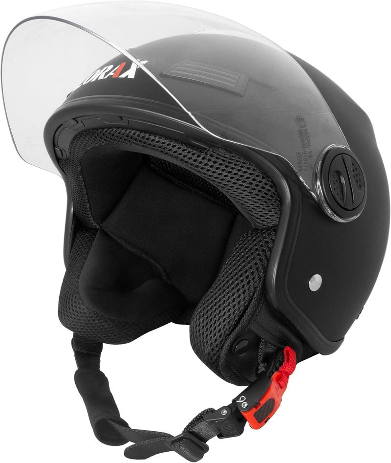 Zorax خوذة زوراكس ZOR-609 مفتوحة الوجه للدراجات السكوتر والدراجات النارية - معتمدة ECE 2206 - Image 4