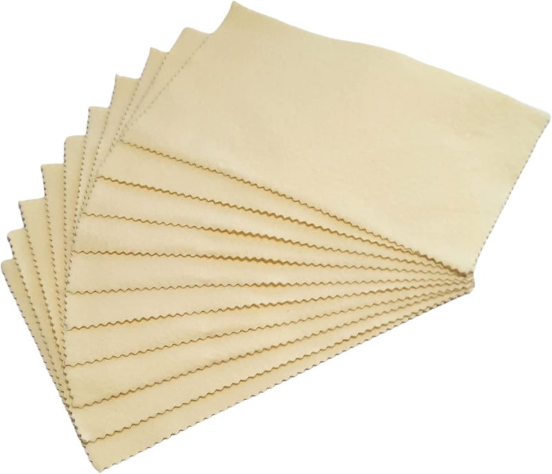 SUN SHINE 10 Silver Polishing Cloth for Sterling Silver, Gold, Brass and Copper Jewelry Polishing Cloth - Image 2