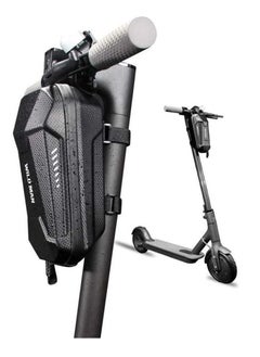 WILD MAN Electric Scooter Front Hanging Storage Bag - Large Capacity Suspension Handlebar Bag Durable EVA for Charger Repair Tool for Xiaomi Mi electric scooter segway ninebot electirc scooter (Black, 3L)  - Image 1