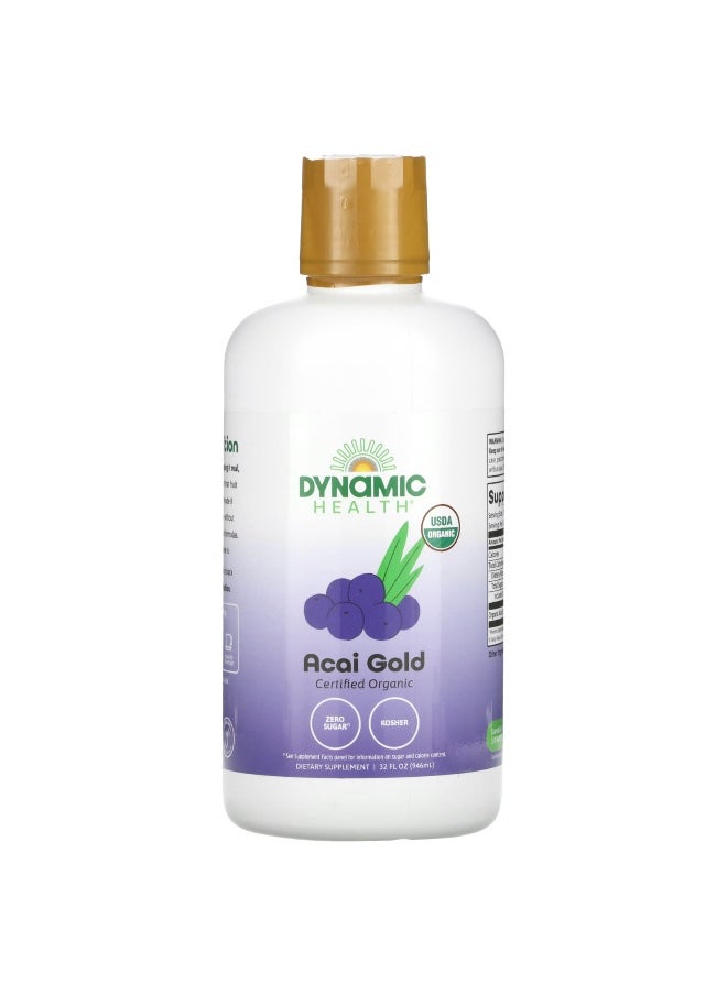 Dynamic Health Dynamic Health, Certified Organic Acai Gold , 32 fl oz (946 ml)  - Image 1