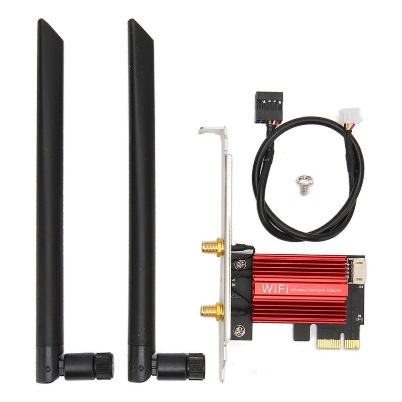 بطاقة شبكة PCIe بسرعة 1200 ميجابت في الثانية، واي فاي 802.11AC وبلوتوث 4.2 - محول شبكة لاسلكي PCI Express لأجهزة الكمبيوتر المكتبية بنظام ويندوز 7 و8 و10 و11 - Image 1
