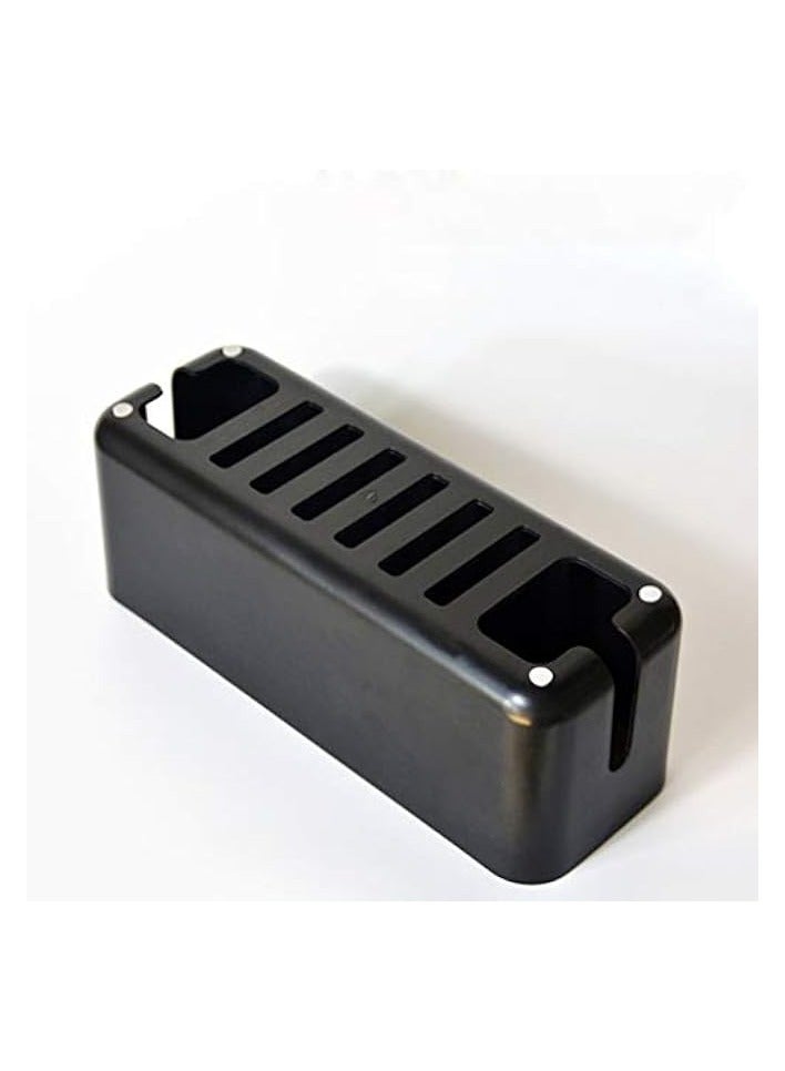 erorex Cable Management Box Socket Cord Organizer to Hide Conceal Power Strips and Electrical Cords from TV Computers Desk Electrically Safe Black - Image 4