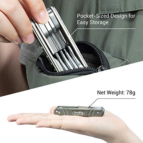 SMALLRIG Universal Folding Tool Multi-Tool for Videographers, Tool Set with Nine Functional Tools Included - TC2713 - Image 4