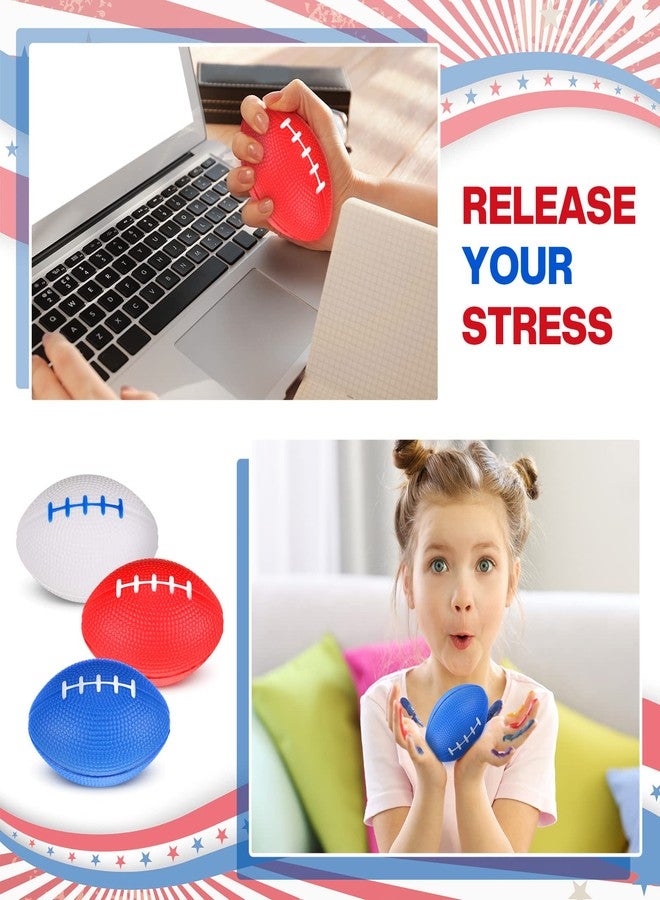 Zhanmai 12 Pack Mini Foam Football Sports Stress Ball Bulk for Kids 3.5 x 2.3 Inches Party Favor Supplies Decorations Small Soft Football Stress Relief Toy for School Carnival Reward - Image 4