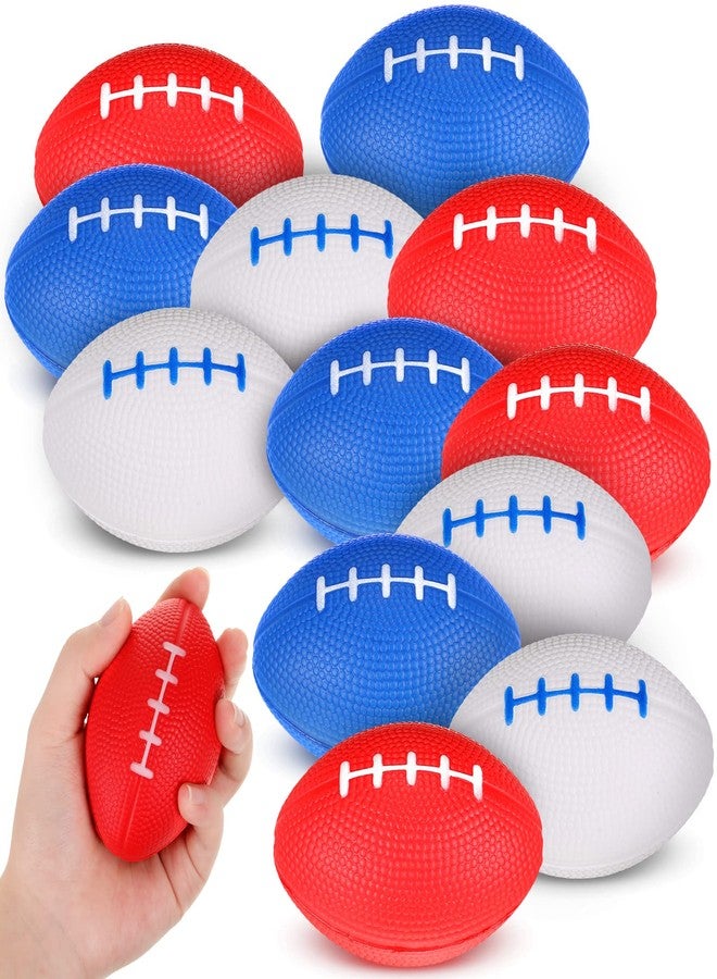 Zhanmai 12 Pack Mini Foam Football Sports Stress Ball Bulk for Kids 3.5 x 2.3 Inches Party Favor Supplies Decorations Small Soft Football Stress Relief Toy for School Carnival Reward - Image 1