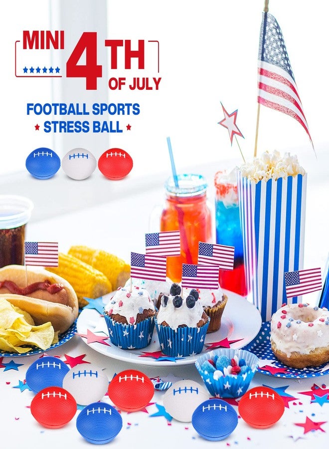 Zhanmai 12 Pack Mini Foam Football Sports Stress Ball Bulk for Kids 3.5 x 2.3 Inches Party Favor Supplies Decorations Small Soft Football Stress Relief Toy for School Carnival Reward - Image 2