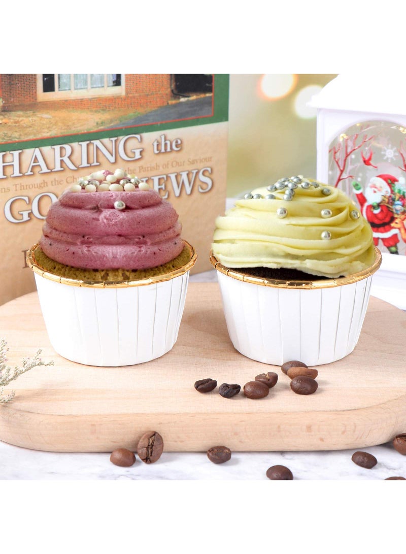 Sweet seven Convenient Cupcake Ramekins Set | 50 Disposable 7oz Cups with Lids | Muffin Baking Cups for Weddings & Birthdays | Easy Cleanup for Parties  - Image 3