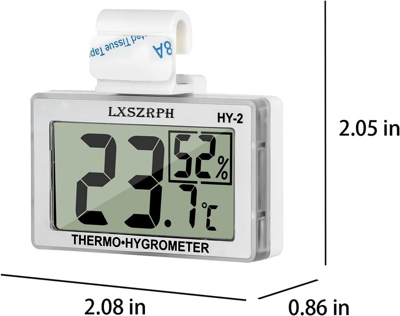 GXSTWU Reptile Hygrometer Thermometer, Digital Amphibian Hygrometer Thermometer with Hook Temperature Humidity Meter Gauge for Reptile Tanks, Terrariums, Vivarium, LCD Display 1pack - Image 5