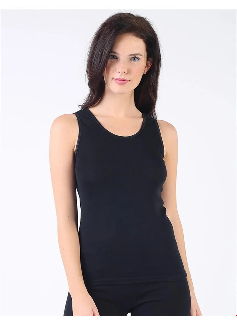 Hasyün Piping Ribana Women's Wool Undershirt