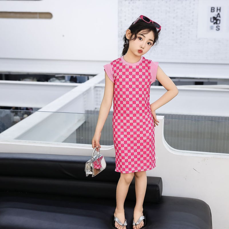 [Hip Skirt] Children'S 2025 Summer Girls Sleepless Skirt Casual Ice Feeling Full Print Foreign Style Skirt - Image 3