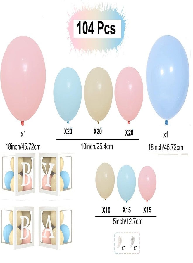 Chocozone Macron Balloons Birthday Decorations for Boys & Girls Its a Boy Or Girl Balloons (Pack of 104) - Image 3